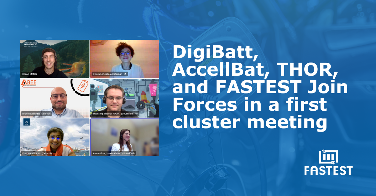 DigiBatt, AccellBat, Thor, and Fastest Join Forces in a first cluster meeting