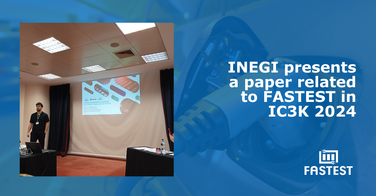 INEGI presents a paper related to FASTEST in IC3K 2024